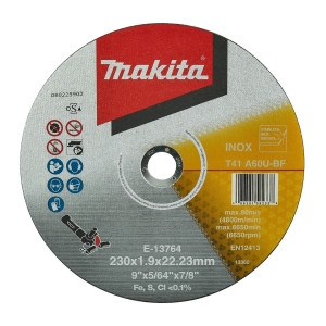 Disc debitare inox, Makita E-13764, 230 x 22.23 x 1.9 mm