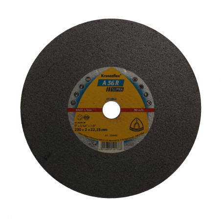 Disc debitare inox si otel, Klingspor A 36 R Supra, 230 x 22.23 x 2 mm