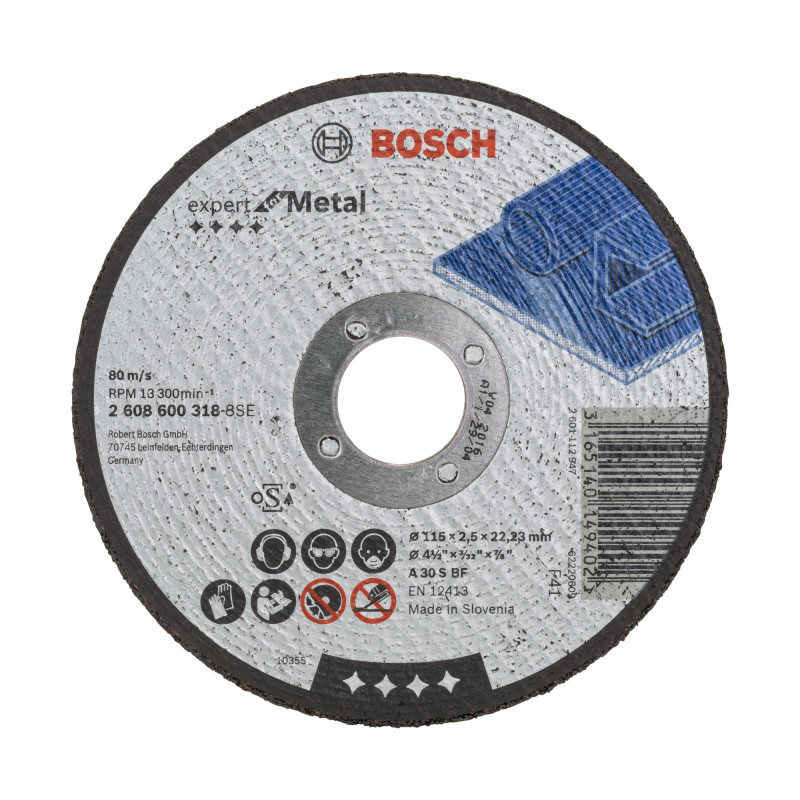 Disc debitare metale, Bosch Expert for Metal, 115 x 22.23 x 2.5 mm