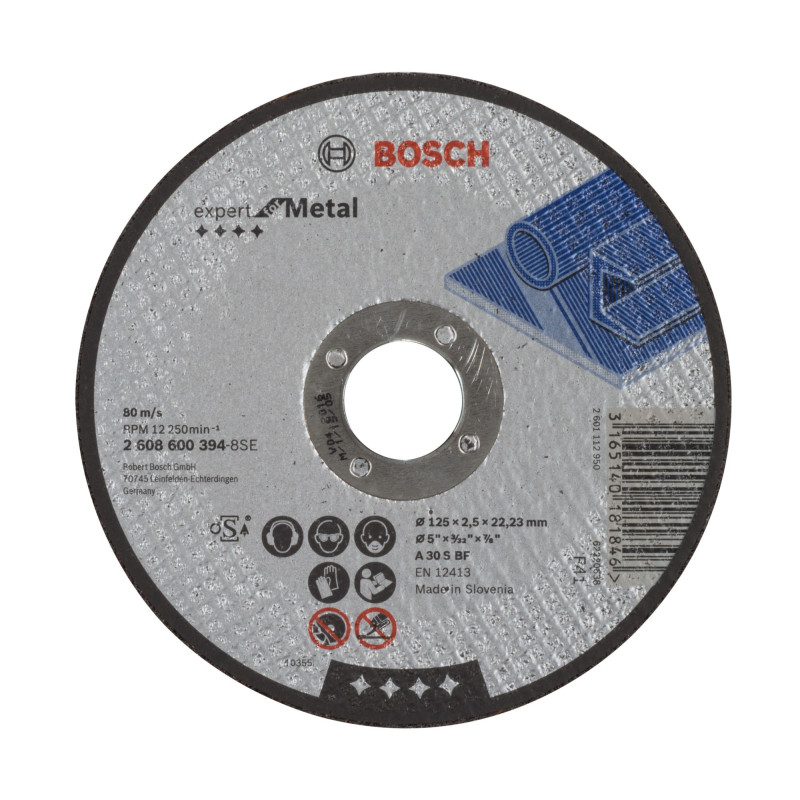 Disc debitare metale, Bosch Expert for Metal, 125 x 22.23 x 2.5 mm