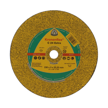 Disc debitare piatra si beton, Klingspor C 24 Extra, 230 x 22.23 x 3 mm