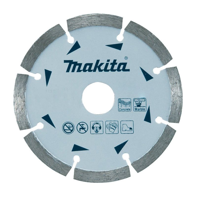 Disc diamantat, cu segmente, pentru debitare beton / marmura, Makita D-52766, 125 x 22.23 x 1.8 mm