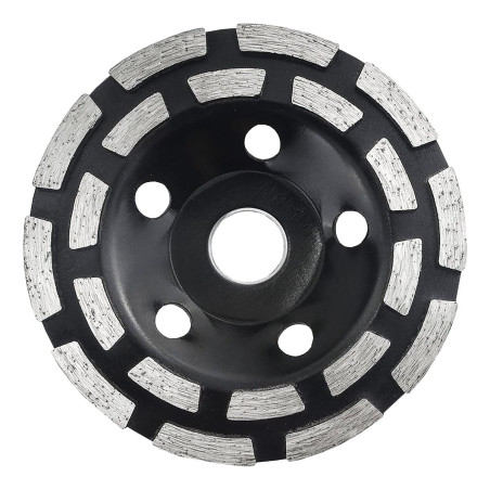Disc diamantat, segmentat, pentru slefuire beton / granit / marmura, Lumytools LT08812, 125 x 22.2 mm