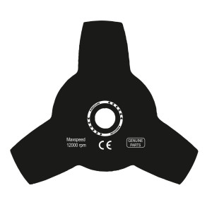 Disc motocoasa pentru tuns iarba, Ruris, otel, cu 3 lame, D 250 mm
