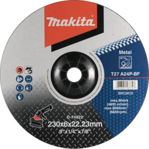 Disc polizare metale, Makita A24P, 230 x 22.23 x 6 mm