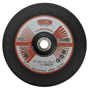 Disc polizare otel, Carbochim 11ABACH27E, 230 x 22 x 6 mm