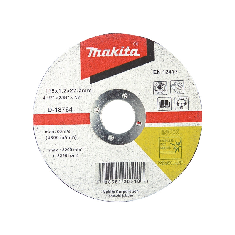 Disc taiere inox, Makita WA60T, 115 x 22.23 x 1.2 mm