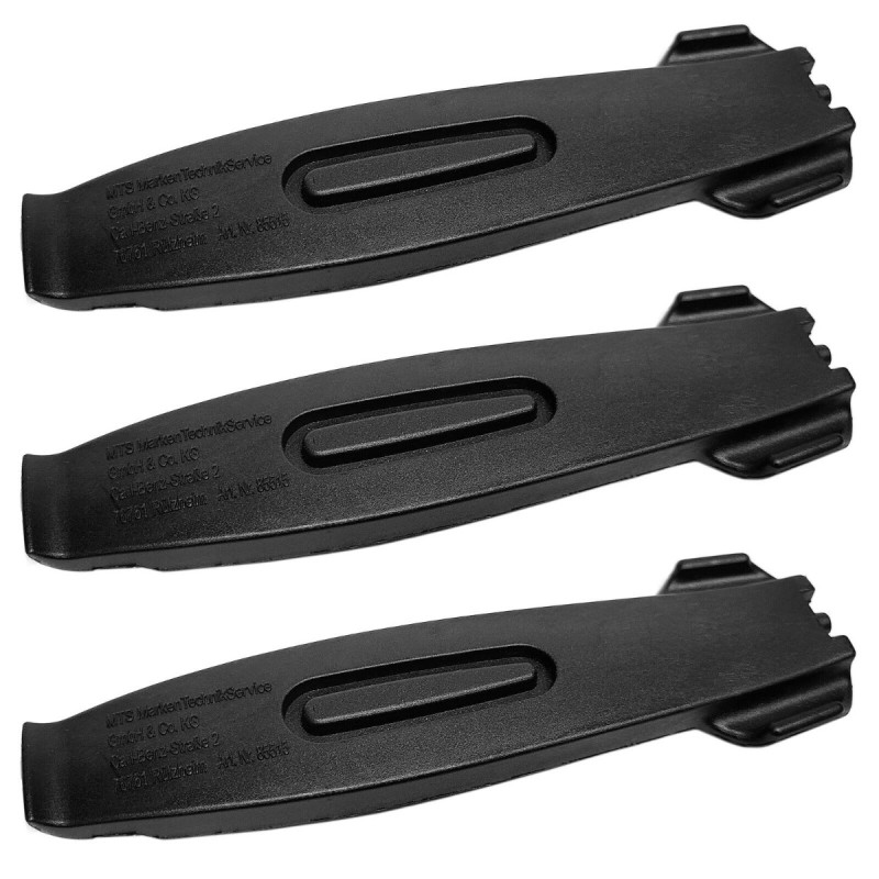 Dispozitiv parghie pentru scos cauciuc bicicleta Fischer, plastic, set 3 buc