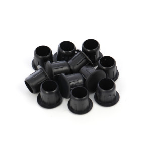 Dop plastic, pentru mascare picioare masa, 10 mm, negru, set 12 bucati