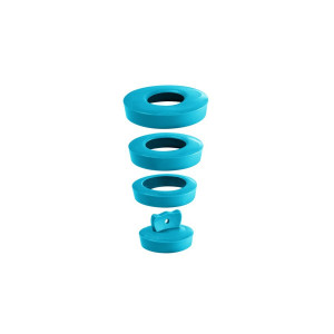 Dop universal 4 in 1, D36-D58 39224101, pentru lavoar, bleu, D 58 - 36 mm