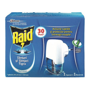 Aparat electric Raid cu rezerva lichida 21 ml