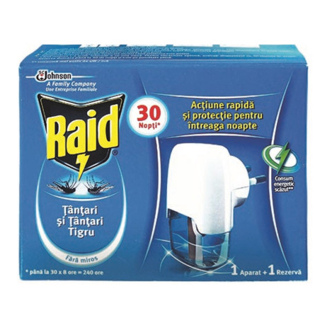 Aparat electric Raid cu rezerva lichida 21 ml