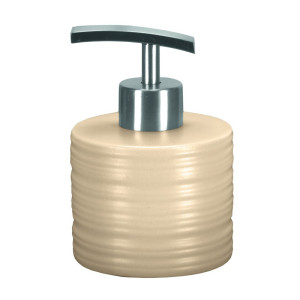 Dozator sapun lichid Kleine Wolke Sahara 34143, ceramica, bej perlat, 250 ml