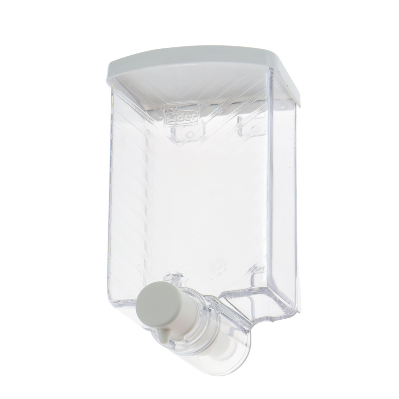 Dozator sapun lichid, Lider 301, montaj suspendat, transparent, 650 ml