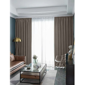 Draperie Atria, Luxor, poliester, bej, opac, H 280 cm