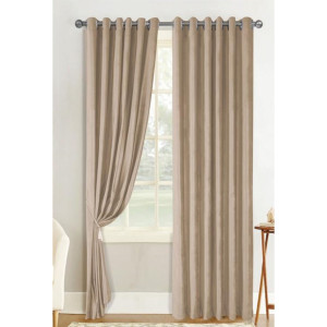 Draperie Atria, Velvet Amelie 5018-46, catifea, bej perlat, semiopac, H 280 cm