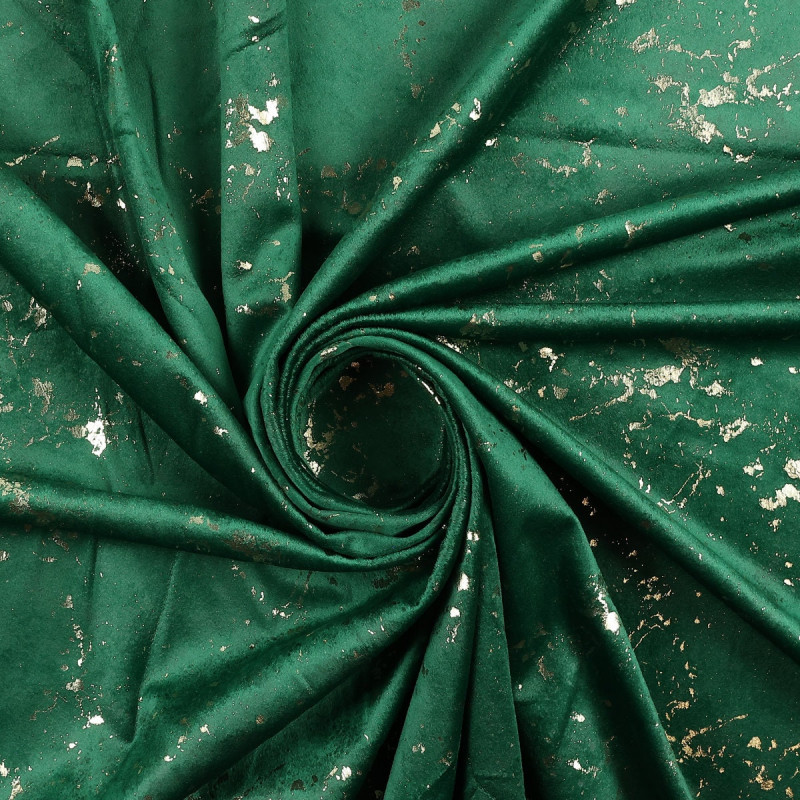 Draperie Atria, Velvet Glamour, catifea, verde, semiopac, H 280 cm