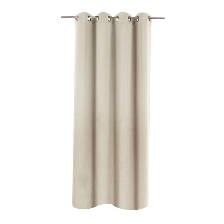 Draperie Caressa, DS13-07, poliester, crem, semiopac, 140 x 245 cm