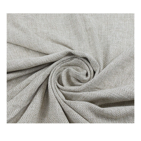 Draperie Caressa, Harry CUF03, jacquard, bej deschis, semiopac, inele tip capsa, 135 x 240 cm