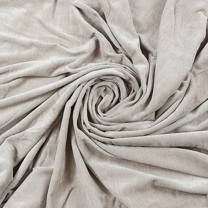 Draperie Caressa, Odeon, poliester, maro taupe, semiopac, 135 x 240 cm