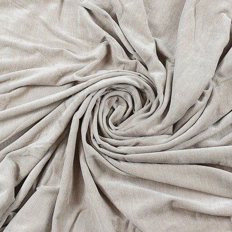 Draperie Caressa, Odeon, poliester, maro taupe, semiopac, 135 x 240 cm