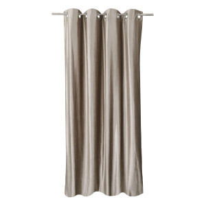 Draperie Caressa, Velvet TTVC001-2, poliester, bej, semiopac, 140 x 240 cm