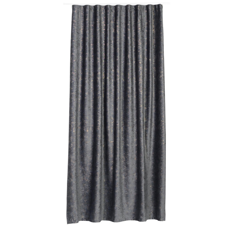 Draperie Mendola Fabrics, model Feliz, colectie Axioma, catifea, gri, semiopac, H 280 cm