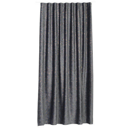 Draperie Mendola Fabrics, model Feliz, colectie Axioma, catifea, gri, semiopac, H 280 cm