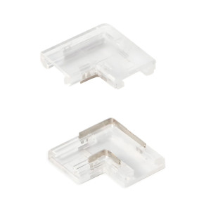 Element de conexiune liniara in L pentru banda LED, Arelux Xsolis SLS06L8, IP20, set 5 buc