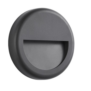 Aplica exterior cu LED Lunera R KL121052, 4W, 440 / 520 / 500lm, lumina calda / neutra / rece, pentru scari, gri, modern