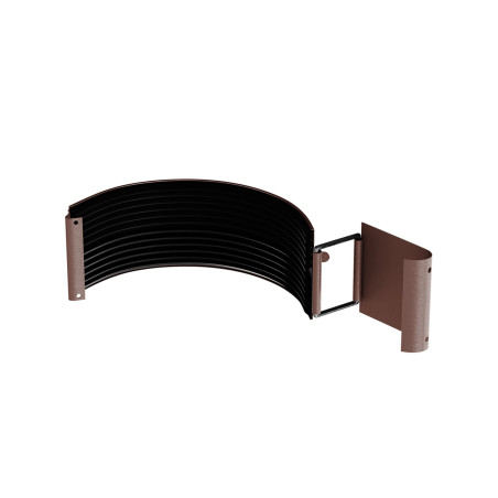 Element imbinare jgheab, pentru sistem pluvial, Bilka, metalic, maro ciocolatiu (RAL 8017), mat, D 125 mm