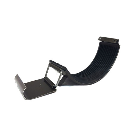 Element imbinare jgheab, pentru sistem pluvial, Bilka, metalic, maro inchis (RAL 8019), lucios, D 125 mm