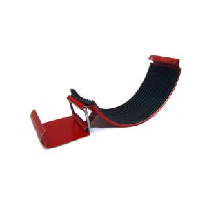 Element imbinare jgheab, pentru sistem pluvial, Bilka, metalic, rosu (RAL 3011), lucios, D 125 mm