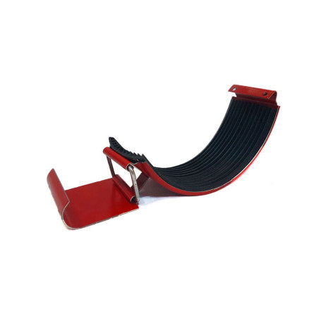 Element imbinare jgheab, pentru sistem pluvial, Bilka, metalic, rosu (RAL 3011), lucios, D 125 mm