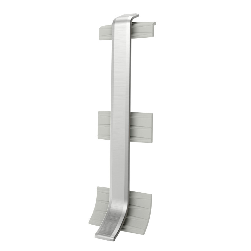 Element imbinare pentru plinta Vilo Linela 411, silver, 80 x 16 mm, 2 buc/set