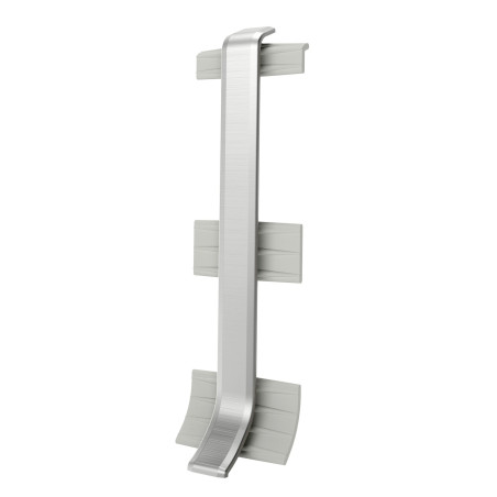 Element imbinare pentru plinta Vilo Linela 411, silver, 80 x 16 mm, 2 buc/set