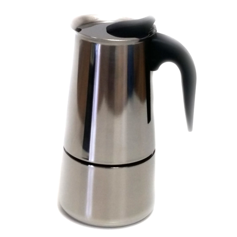 Espressor aragaz pentru cafea, Kasemi, 1102354, inox, argintiu, 9 cesti, 10.5 x 21 cm