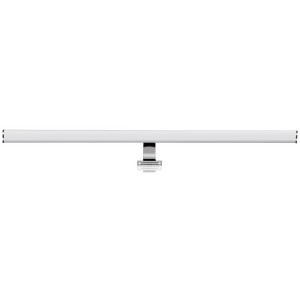 Aplica LED pentru baie Hoff Bath, 15W, 1500 lm, lumina neutra 4000 K, IP44, 90 cm, crom, modern