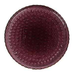 Farfurie desert 2NPP825-RGR, sticla, rosu, 21 cm