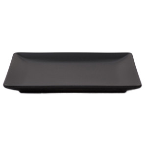 Farfurie desert Soler, ceramica, neagra, 18 cm
