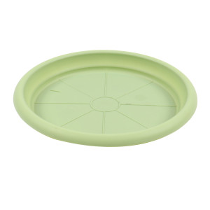 Farfurie ghiveci Dalia, plastic, verde olive, D 17.2 cm