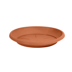 Farfurie ghiveci Hobby 4374, plastic, rotund, maro, D 41.5 cm