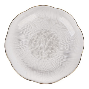 Farfurie intinsa 2BLP90-CGR, sticla, transparent, 23 cm