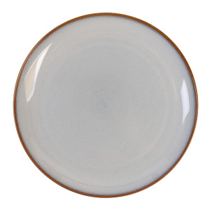 Farfurie intinsa ST-006-DR, ceramica, gri, 27 cm