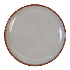 Farfurie intinsa ST-006-DT, ceramica, gri, 20 cm