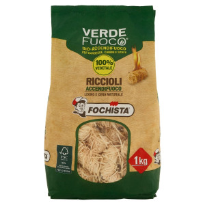 Aprinzatori pentru foc, spiralati, Fochista, lemn, 1 kg