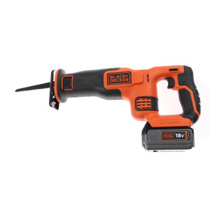 Fierastrau electric sabie, Black+Decker BDCR18M1-QW, cu acumulator, 18 V, 4 Ah