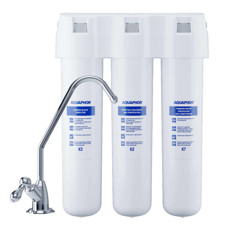 Filtru apa potabila, Aquaphor Crystal, cu robinet, 2.5 l/min