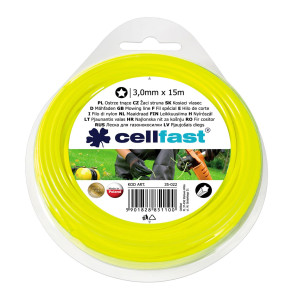Fir motocoasa Cell Fast, profil stea, PVC, 3 mm x 15 m