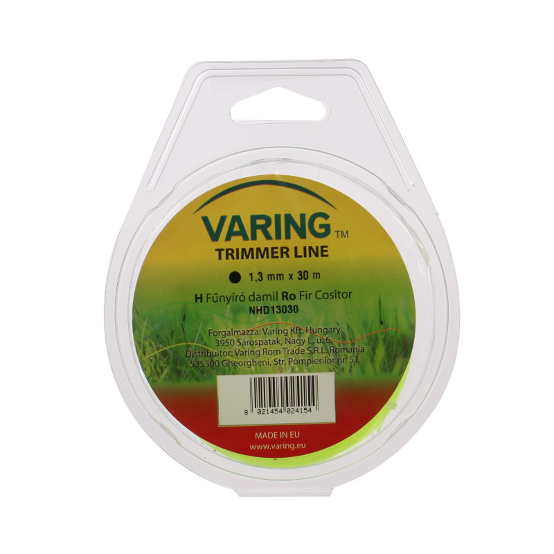 Fir motocoasa Varing NHD130, profil rotund, PVC, 1.3 mm x 30 m